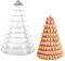 Macaron-Turm-Präsentationsständer, transparent, rund, Macaron-Turm, Tablett, Macaron-Display, Regal und Kunststoff-Kuchen-Dessert-Ständer für Weihnachten, Hochzeit, Geburtstag, Party-Dekoration (10