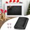 Magnetic Fireplace Draft Cover - Indoor Fireplace Blocker Blanket with 12 Magnets for Iron Frame, Insulation Black 36 W x 36 H