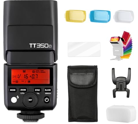 Godox TT350F Systemblitzgerät Kamerablitz Speedlite für Fujifilm 2.4G Wireless X System 1/8000s TTL HSS Mini 2500mAh Lithium Battery 0.1~2.2s Recycle Time Gehörena X-Pro2 X-T20 X-T2 X-T1