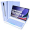 Backlit Keyboard Case for Samsung Galaxy Tab S10+/S9 FE+/S9+/S8+/S7+/S7 FE 12.4'', UK Layout, Slim Cover with Detachable Keyboard for Galaxy Tab S7 FE/S9 FE+/S10+/S9+/S8+/S7 Plus 12.4 Inch, Purple