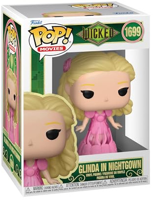 Funko Pop! Movies: Wicked - Glinda in Nightgown | Merchandising Oficial de Fantasía - Figura de Vinilo Coleccionable para Decoración - Regalo Friki de Cumpleaños