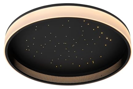 LUCIDE ESTREJA - Deckenleuchte - Ø 40 cm - LED 3 StepDim - CCT - 2500K/3000K - Schwarz
