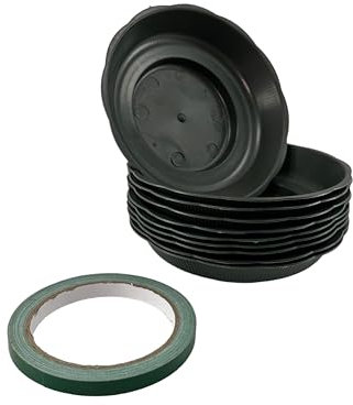 10 Floral Foam Bowls & Flower Tape for Floral Foam - Essential Fresh & Artificial Flower Foam Accessories/Sundries for Florists. Flower Arranging Trays