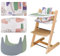 für Hochstuhlkissen, weich und bequem Babysitzbezug mit 2 Stück Hochstuhl-Tischset, für Tripp Trapp Babykissen macht das Sitzen des Babys bequemer (leichter Druck)