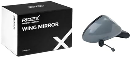 RIDEX 50O0388 Außenspiegel Seitenspiegel Seitenrückspiegel für elektr.Spiegelverstellung konvex Komplettspiegel Kompatibel mit OPEL Corsa D Schrägheck S07 1426558 1428944 6428248