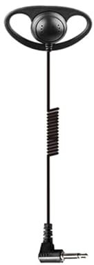 D Shape Listen Only Earpiece for ICOM Radio, 3.5mm Jack