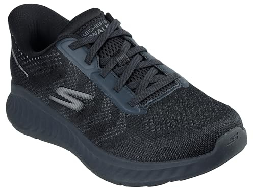 Skechers Herren Go Walk Now Payton Slip-InTurnschuhe, Black Textile/Synthetic, 43 EU