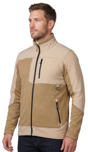 NEO TOOLS Herren Jacke mit durchgehendem Reißverschluss, Zip Pullover | Sweater, Sweatshirts Reißverschluss, Hoodie Herren Langarm Sweatjacke mit Softshell-Einsätzen, Gr. S-3XL