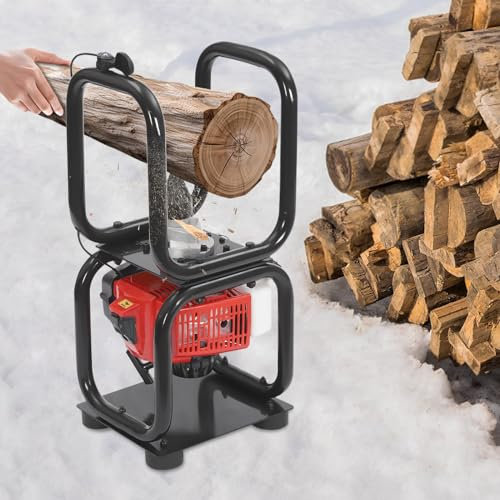 Log Splitter 64 cc 2-Stroke Gas Powered Wood Splitter 5000r/min Air Cooling Manual Start Kindling Splitter for Firewood