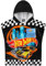 Get Trend Hot Wheels Badeponcho Kinder Handtuch mit Kapuze Saugstark Strandtuch Baumwolle Badetuch Duschtuch Mädchen Jungen (Schwarz Hot Wheels, 4-9 Jahre)
