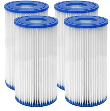 Filtre de Piscine Compatible avec Intex, CATRIDGE, Type A INTEX 29002 11X20 CM, Cartouche filtrante de Pompe, Filtre de Piscine for aspirateur Compatible avec Les piscines(4pcs)