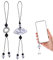 EORPAVU Handyanhänger, 2 Stück Retro Kalligraphie Fan Anhänger Handykette Personalisiert Handy Charm Schlüsselanhänger Zubehör Universal Handy Lanyard