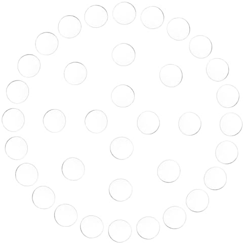 Amosfun Glasfleckschmuck Wohnung Kühlschrank runden Basteln kugelförmig für schmuckherstellung glasperlen glasaufkleber Cabochon aus Glas Brillenglas-Cabochons Plastik Transparent