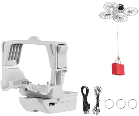 OURHZTB Payload Release Airdrop System Device for DJI FLIP Drone, Aerial Dropper Delivery Transport Thrower Airdrop Dropping System for Wedding Ring Fishing Bait Search & Rescue
