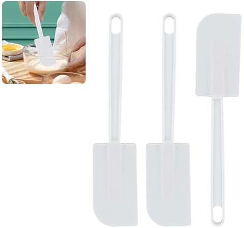 3 Pezzi Spatole in Silicone, Spatola da cucina, Spatola per Dolci, Resistenti al Calore, Utensili da Cucina per Cuocere e Miscelazione