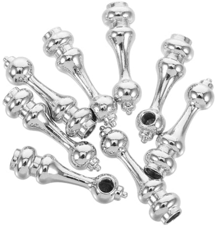 jojofuny 8pcs Metal Stair Guardrail End Caps for Furniture Railing Spindles Handrail Connectors for Cabinet and Fence Posts Robust Decorative Hardware Kit for Stair and Hand Railing