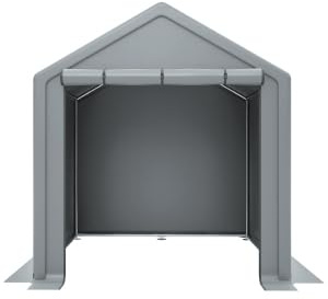 Geräteschuppen, Fahrradgarage, Gerätehaus, Garagenzelt, Gartenhaus Lagerung Fahrradschuppen Werkzeugzelt, Dunkelgrau 190x170x200cm