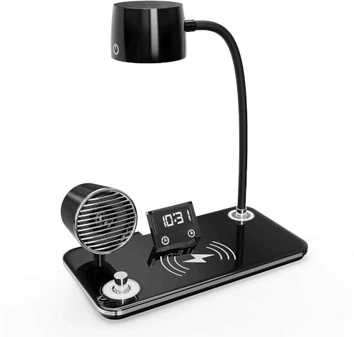 QJUZO Lampada da Scrivania LED con Ricarica Wireless 15W, 500 LUX