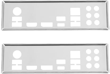 ECSiNG 2X Computer-Motherboard-IO-Backplane Kompatibel mit MSI Z490-A PRO Silber