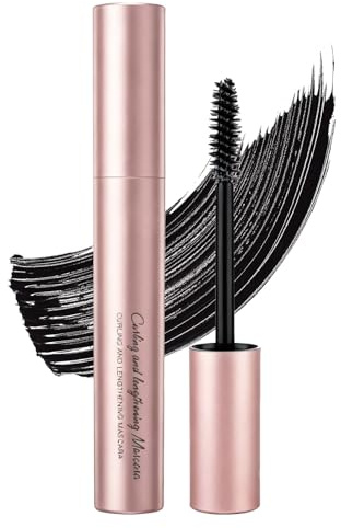 5D Mascara Wasserfest Schwarz, Wimperntusche für Extra Volumen & Defintion, Langanhaltend & Wischfest Mascara mit False Lash Effect, Volumizing & Curling Wimperntusche für Extrem Lange Wimpern