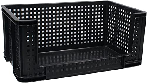Really Useful Box 64 Litre Extra Strong Open Fronted Box Order Picking Stacking Ventilated Plastic Boxes from Reinforced Bases - Industrial Garage Warehouse Storage! (1)