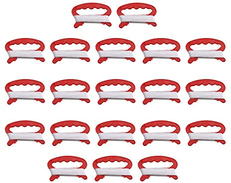 Mxfans 20 Stück Kunststoff 30 m Outdoor Sport Flying Kite Line Schnur mit Wickelgriff