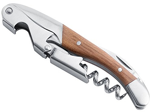 Professioneller Kellnermesser Korkenzieher aus Edelstahl – All-in-One Weinflaschenöffner mit Handgriff für müheloses Entkorken | Ideal Home Bar, Restaurant & Party Inklusive praktischem Flaschenöffne