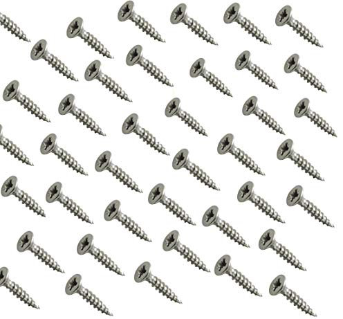 (x500) Vis Bois inox A2 Ø 4mm Entièrement Filetée 13 x Taille Différente (x500) (Ø 4x25mm)