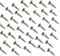 (x500) Vis Bois inox A2 Ø 4mm Entièrement Filetée 13 x Taille Différente (x500) (Ø 4x25mm)