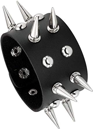 MILAKOO Herren Lederarmband Punk Geflochtene Schnur Legierung Armband Armreif Armband Schwarz/Braun