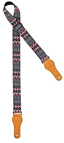 Ortega Guitars Ukulele Gurt Verstellbar - World Series - Baumwolle, Indian Arts (OCS-410U) | Länge verstellbar, für Banjolele, Guitalele, Mandoline, Ukulele