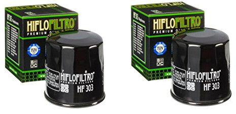 Filtro olio Hiflo HF303 Premium adatto (ZX600 E1-E9 (ZZR600) 93-01), (EX500 A5-A7 (GPZ500 S) 90-93), (EX500 D1-D3 (GPZ500 S) 94-96), (EX500000 D4-D. 9 (GPZ500 S) 97-02), (EX650 CBF, ECF Ninja 650R