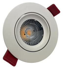 Faretto da incasso a LED, 24 Volt, 10 Watt, ad esempio Loxone, DMX, Comexio, KNX, dimmerabile, luce bianca fredda (6000K)