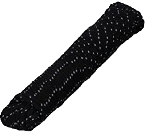 HELPMATE – Nylonseil 5mm schwarz reflektierend – Allzweckseil zum Basteln & für Outdoor-Aktivitäten – geeignet als Spannseil, Zeltschnur, Wäscheleine & Co – witterungsbeständig & schwimmfähig (1x 15m)