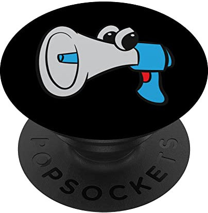 Megafon / Megaphone - Blau mit Augen PopSockets mit austauschbarem PopGrip