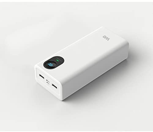 WE Batterie de Secours PC Portable 27000 mah / 65W Ecran LCD, entrée: USB-C + Micro USB, Sortie: 2*USB+ 1 USB-C