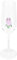 Luxshiny FlûTe À Rose En Verre Cristal - Verre À Vin Rouge CréAtif Avec Rose 3D - IdéAl Pour Mariages, Anniversaires FêTes - 24cm