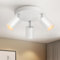 Schiele Deckenstrahler 3 Flammig Rund, GU10 Deckenleuchte Strahler Schwenkbar, Weiß Deckenlampe Spotleuchte Drehbar Deckenspots für Küche, Schlafzimmer, Wohnzimmer, Flur, Ohne Leuchtmittel