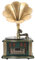 Vintage Retro-Phonograph-Grammophon, Dual-HiFi-Breitbandlautsprecher, Bluetooth 5.0, USB-Aufladung, Retro-Legierungs-Grammophon mit Fernbedienung, UKW-Radio (Grün)