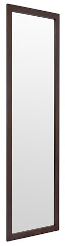 Home Selections Wooden Full Length Wall Mounted Mirror - Brown - 35x110cm