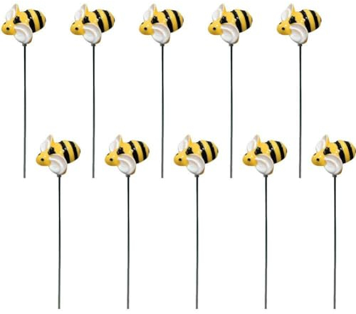 10 Stück Gartenstecker, Dekoration, Biene, Hofstecker, Rasen, Weg, Ornamente, Wasserdicht, Blumentopf, Für Drinnen Und Draußen