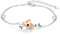 PARYFO Koala Armband 925 Sterling Silber Rosévergoldet Koala Bär Armbänder Koala Schmuck Geschenke für Frauen Sterling Silber