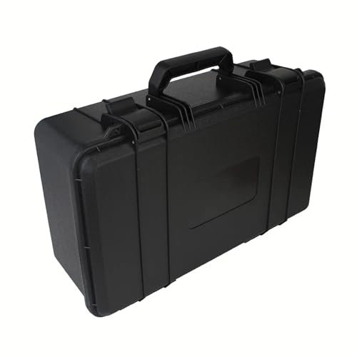 Fotokoffer Mit Schaum Wasserdichter Werkzeugkasten mit Schutz, Hartschalen-Werkzeugkoffer, Aufbewahrungsbox, Ausrüstung, Instrument, Werkzeugkasten, Organizer, Outdoor-Koffer(440x280x158mm-Black)