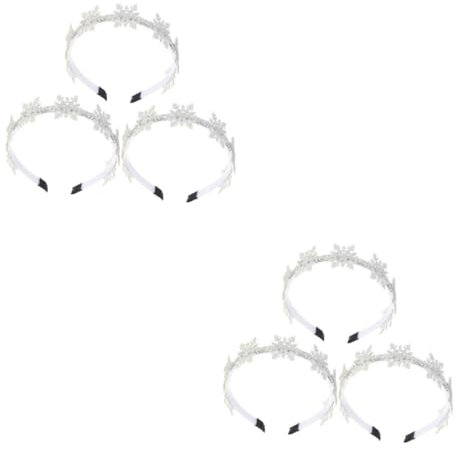 Baluue 6stücke Weihnachts-schneeflocken Haarreifen Dekorativer Haarschmuck Für Weihnachten Cosplay Und Partys Festliche Haarbänder Für Damen Mit Romantischem Flair