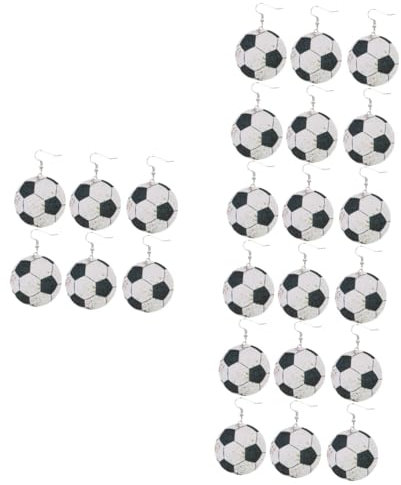 LIFKOME Fußball Ohringe 12 Paare Fußball-ohrringe Basketball-ohrringe Baumelnde Ohrringe Für Frauen Vintage Ohrringe Für Frauen Basketball- Schmuck Für Frauen Ohrringe Weibliche Ohrringe Leder