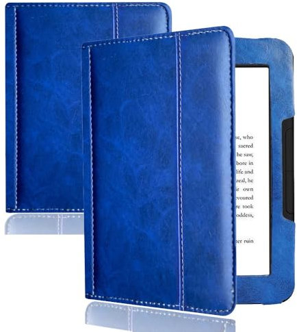 Étui léger en cuir synthétique pour liseuse électronique Nook GlowLight 4 (2021) / Nook GlowLight 4e (2022) 6 (bleu)