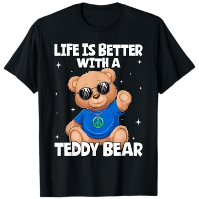Cute Teddy Bear Design for Men Women Kids Teddy Bear Lover T-Shirt