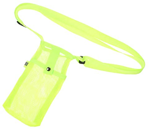 BESPORTBLE Wasserflasche Tragbar Tragbare Wasserflasche Tasche Robuste Kettle Sleeve Aus Nylon Mit Netzbeutel Für Schützende Wasserflasche Ideal Für Outdoor Aktivitäten Haustierausflüge Und Sport Neon