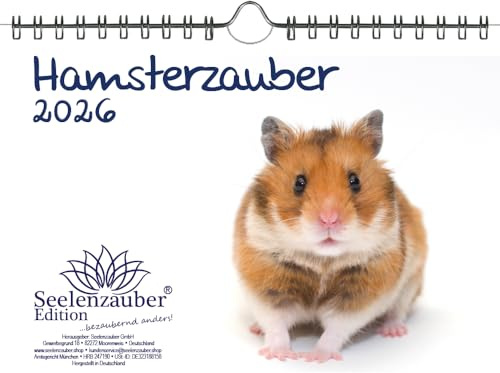 Hamsterzauber DIN A5 Kalender für 2026 Hamster - Seelenzauber