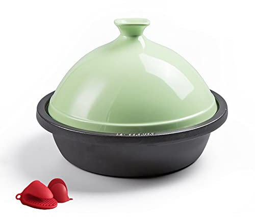 Tagine Pot Cast Iron Moroccan Tagine Pot, Cast Iron Tajine Cooking Pot, Moroccan Enameled Tagine Pot, Induction Casserole Pot, Handmade Clay Stock Pot, Slow Cooker